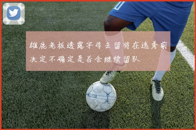 雄鹿老板透露字母去留将在选秀前决定不确定是否会继续留队